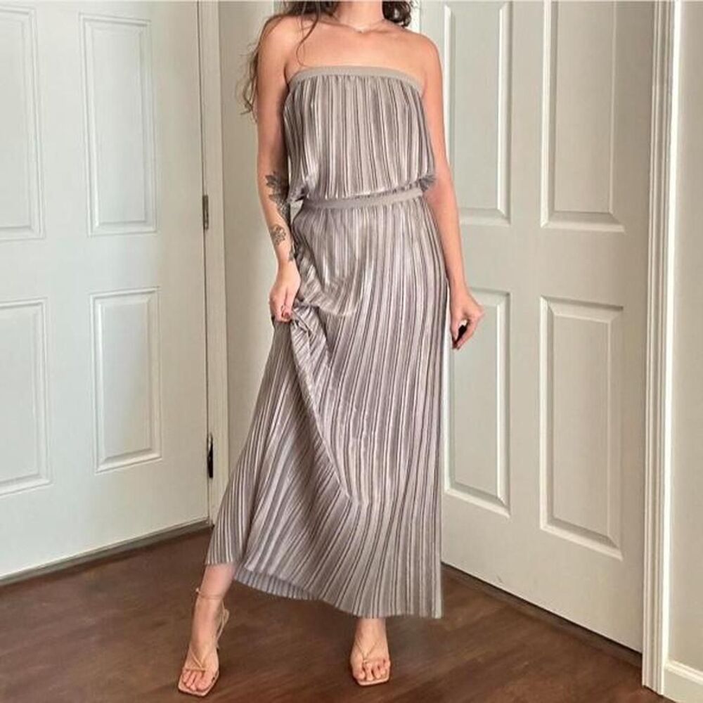 Bcbgmaxazria Women's Brown and Grey Dress